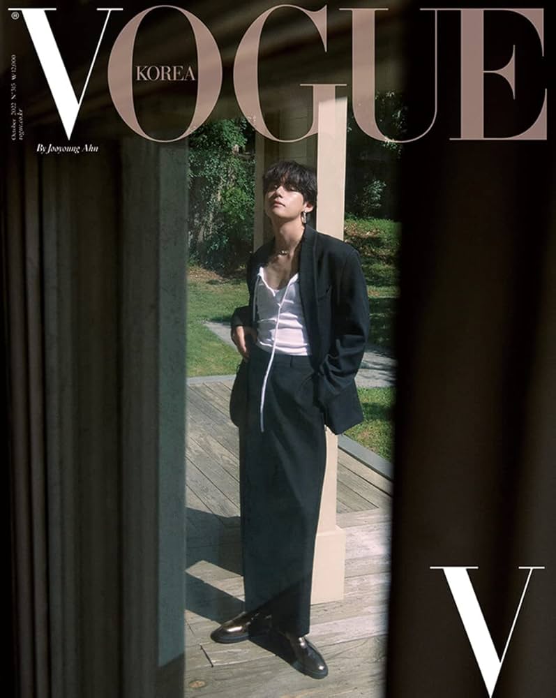 BTS V 直筆サイン「VOGUE」雑誌 BTS V (TAEHYUNG) X VOGUE KOREA 2022.10 MAGAZINE VERSION C